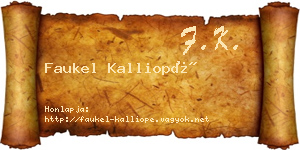 Faukel Kalliopé névjegykártya